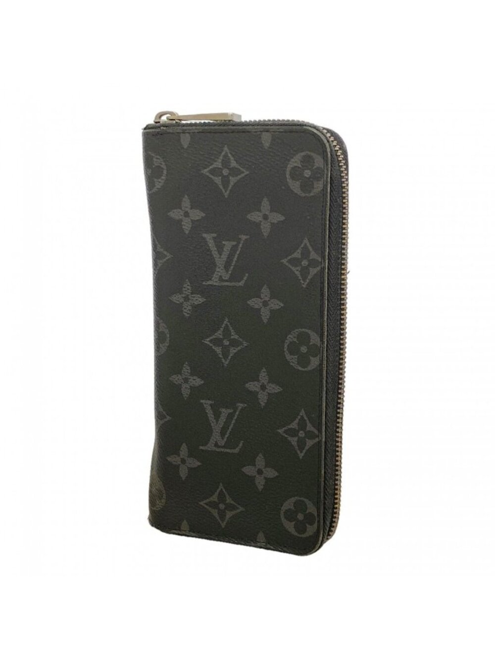 Louis Vuitton Wallet Monogram Eclipse Zippy Vertical Black